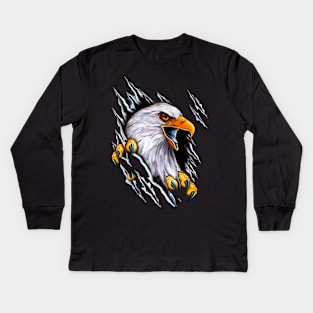 HD MOTORCYCLE RIDER - EAGLE RIDER Kids Long Sleeve T-Shirt